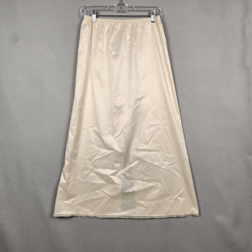 Vintage Henson Kickernick Half Slip‎ Womens Medium Ivory Antron III Lace Trim